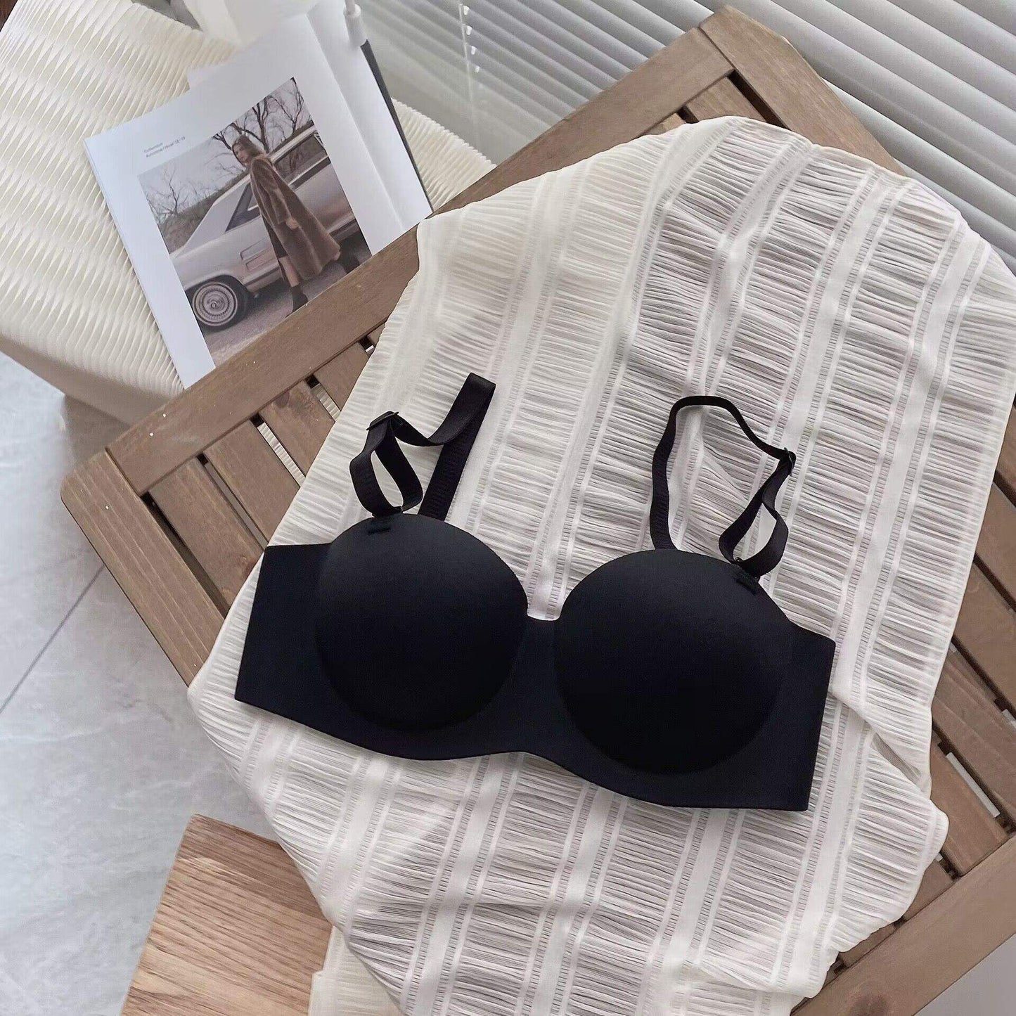 All-Way Comfort Bra – Strapless, Dual Straps (Fabric + Transparent)