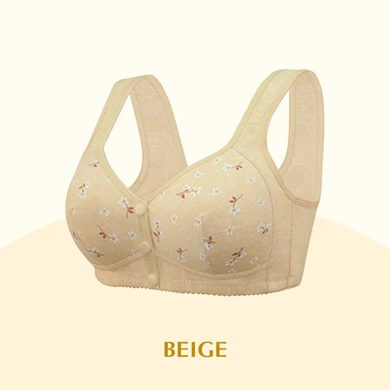 Anti Sagging Front Open Cooling Cotton Bra